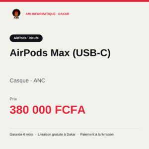 AirPods Max (USB-C) — prix à Dakar, AMI Informatique