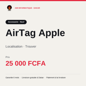 AirTag Apple — prix à Dakar, AMI Informatique