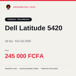 Dell Latitude 5420 — i5 11e gén. — prix à Dakar, AMI Informatique