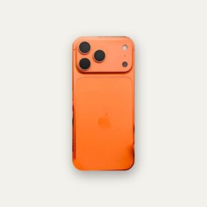 iPhone 17 orange cosmique vu de dos - AMI Informatique Dakar